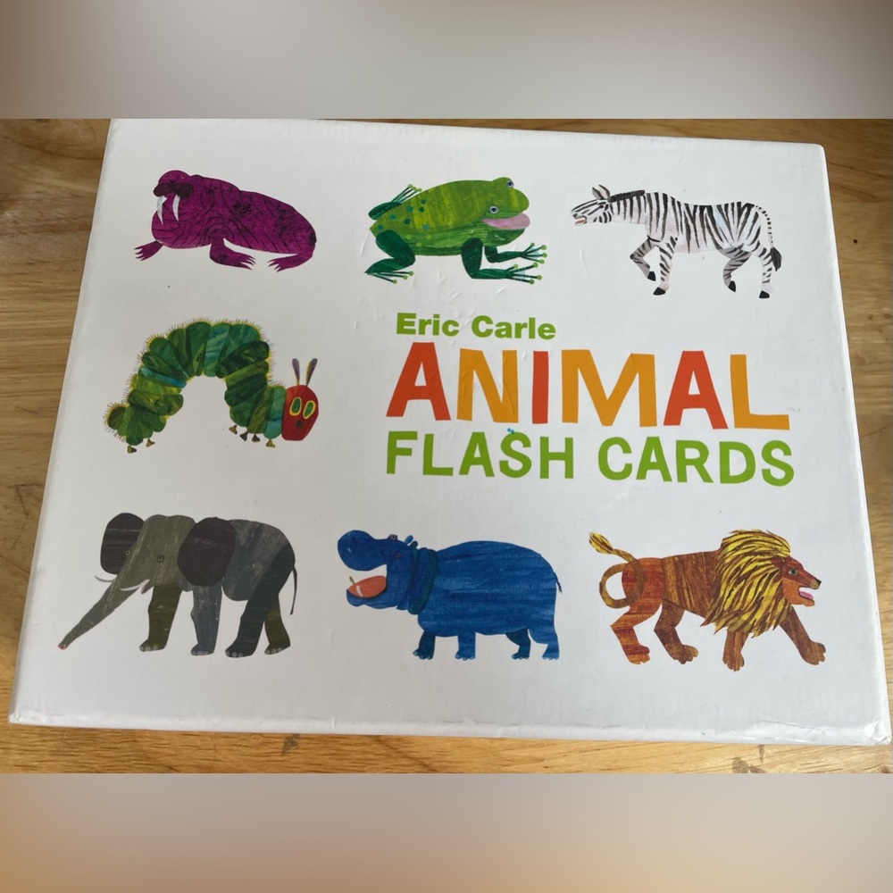 Eric Carle animal flash card A-Z